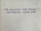 Jefferson Airplane - Up Against The Wall  Rare Orange Vinyl LP Record Ex Con