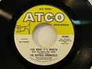 BUFFALO SPRINGFIELD - For What It's Worth - NM 1967 Atco Records 45 rpm - Top 40