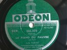 78 RPM LEO FERRE  Le piano du pauvre - Le parvenu - ODEON 282.975