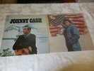 2 Johnny Cash records Vinyl VG++- NM-Sea To Shining Sea & Ragged Old Flag