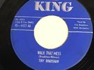 Tiny Bradshaw Walk That Mess on King Very Rare 1951 Blues/Jump 45 G+ to VG-