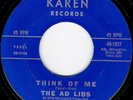 NORTHERN SOUL - AD LIBS  - THINK OF ME - KAREN
