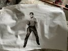 Andrew Martin Elvis (Flaming Star) Pop Art Fabric Piece