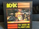 AC/DC You Shook Me All Night Long single signed by Angus and Malcolm Young