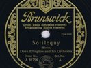 78 rpm DUKE ELLINGTON Soliloquy b/w Black and Tan Fantasy German 1937 Brunswick