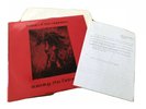 Fields Of The Nephilim - Burning The Fields 12” Rare 1st Red Cover & Press Sheet