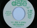 Garage Mod Soul 45 ESCORTS S.O.S. (Heart in Distress) DATE VG+ promo HEAR