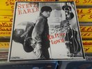 SIGNED Steve Earle LP Guitar Town  Vinyl Record  Promo Stamp