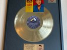 Elvis Presley Pot Luck 1961 Vinyl Gold Metallized Record Mounted In Frame