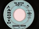 Northern Soul 45 - Barbara Mason - You Better Stop It - Arctic - mp3
