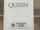 QUEEN. Itinerary Book. FROM THE “COMPLETE WORKS” BOX SET
