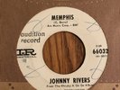JOHNNY RIVERS - MEMPHIS, IMPERIAL  66032, WHITE LABEL PROMO 45 RPM, 1964
