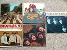 THE BEATLES 5 LP Lot: Abbey Road, Yellow Submarine, VI, Rubber Soul, Meet The