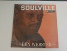 THE BEN WEBSTER QUINTET - SOULVILLE  RARE ORIGINAL UK LP 33CX 10122 CLEFF SERIES