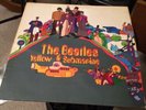 The Beatles Yellow Submarine Stereo 1st Issue PCS 7070 Red Lines Dark Green Ace