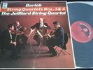Rare Juilliard Quartet Bartok String Quartet Nos. 3 & 4 LP Columbia SAX 5261 ED1