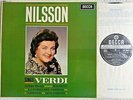 BIRGIT NILSSON  sings VERDI / ARGEO QUADRI  UK  DECCA  LP   SXL 6033  STEREO
