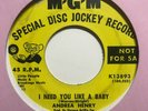 northern sweet soul 45 ANDREA HENRY I Need You Like a Baby  MGM listen rare