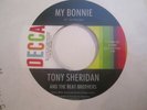 BEATLES 45rpm vinyl - DECCA Black w/ Colorband Label - My Bonnie - VG+
