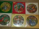Six Vintage Walt Disney  picture disc records Peter Pan Cinderella Jungle Book