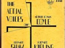 Actual Voices Arthur Conan Doyle/Bernard Shaw/Rudyard Kipling Audio Rarities LP