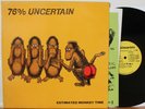 76% Uncertain LP “Estimated Monkey Time”   Shmegma, orig 1984   w/ Inserts