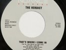 THE VERDICT That’s Where I Come In NUANCE 45 modern soul boogie NM 7” HEAR