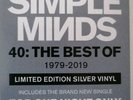 SIMPLE MINDS - 40 THE BEST OF - SILVER COLOURED VINYL 2 LP RECORD HITS ALBUM