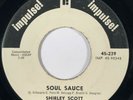 SHIRLEY SCOTT Soul Sauce / Bossa Nova Impulse Latin Jazz Soul VG+ 45 HEAR