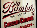 Cheech & Chong Big Bambu LP with giant rolling paper 1972 Ode Records excellent