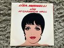 Rare 1981 Liza Minnelli Double Vinyl LP Album Record Live Carnegie Hall Warhol