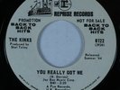 Rock 45 KINKS You Really Got Me REPRISE promo HEAR *