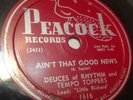 LITTLE RICHARD DEUCES OF RHYTHM AND TEMPO TOPPERS, PEACOOK 1616 78 RPM