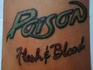 Poison - Flesh & Blood - 1990 vinyl LP EX/VG EST2126 A1 Media VG Sleeve VG