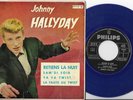 JOHNNY HALLYDAY EP RETIENS LA NUIT ESPAGNE BLUE VINYL