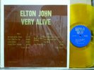 Elton John VERY ALIVE (Keylo, US release) Yellow Colored Vinyl LP In Shrink