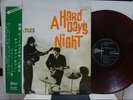 THE BEATLES / A HARD DAY'S NIGHT, RED WAX JAPAN ONLY ORIG. 1967 ODEON LP w/OBI