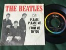 BEATLES Rare Orig. 1964 Picture Sleeve Oval VJ 45 PLEASE PLEASE ME