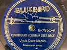 Bluebird 7951 Uncle Dave Macon CUMBERLAND MOUNTAIN DEER RACE  78rpm Country EE+