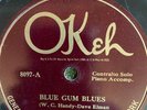 Okeh 8097 Sara Martin  BLUE GUM BLUES  Rudi Blesh copy  E 78 rpm 1923