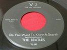 BEATLES 45 rpm Vee-Jay VJ 587 black block print labels VG++