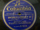 QUATUOR CAPET / BEETHOVEN quartet no 15 / COLUMBIA 78 RPM