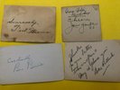 DEPRESSION HOT DANCE - 4 autographs, Ben Pollack, Ted WEEMS,, Ben Bernie, Garber