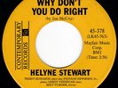 CA Femme Popcorn Blues Mod Jazz HELYNE STEWART Why Don't You Do Right 45 HEAR