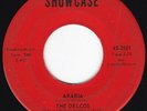 R&B Rumba Exotica THE DELCOS Arabia / Those Three Little Words 45 Showcase HEAR