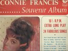 CONNIE FRANCIS   SOUTH AFRICA   ONLY  33,3 RPM LP   SOUVENIR ALBUM  EX+