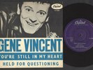 GENE VINCENT Held For Questioning RARE Sweden 45 STUNNING COND garage rockabilly