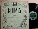 PERIOD SPLP 510 JANOS STARKER Kodaly Sonata Unaccompanied Cello GREEN VG++