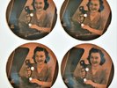 Vintage 1940s Packard-Bell Phonocord Girl 5-inch 78 Rpm Picture Disc Records (4)