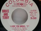 BRUCE AND TERRY, 45 RPM SURF INSTROS, BEACH BOYS, I LOVE YOU MODEL 